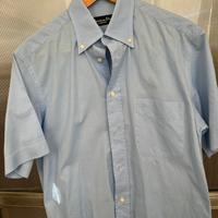 Camicia Christian Dior cotone azzurra
