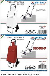 Carrello per la spesa con 3 ruote saliscale