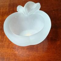 Bomboniera in vetro a forma di posacenere cm 10x10