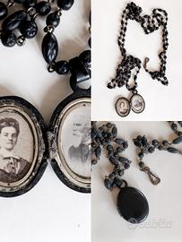 Collana da lutto vittoriana 