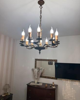 Lampadario in ottone