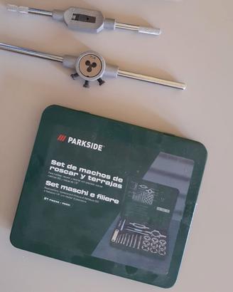 Set maschi e filiere Parkside + Krino