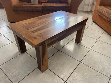 Tavolino in legno di olivo