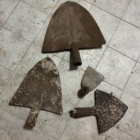 4 pezzi ferro orto vintage