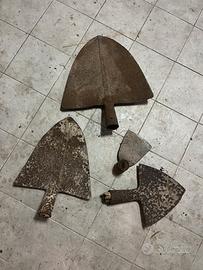 4 pezzi ferro orto vintage