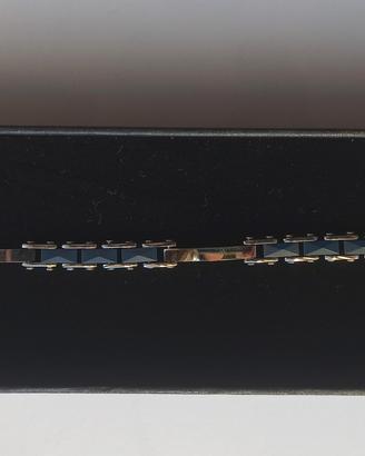 Bracciale uomo blu per incisione 