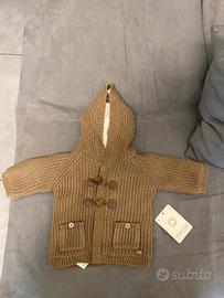 Cardigan Marrone Regular Fit Neonato Mayoral