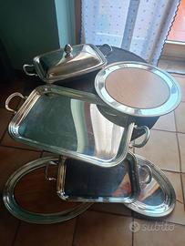 6 Vassoi Olri silver lega argentata argento  6 kg
