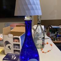 Lampada con bottiglia