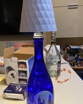 Lampada con bottiglia