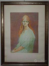 quadro con ritratto di donna