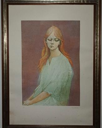 quadro con ritratto di donna
