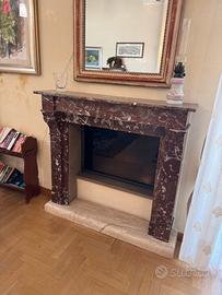 Cornice caminetto in alabastro