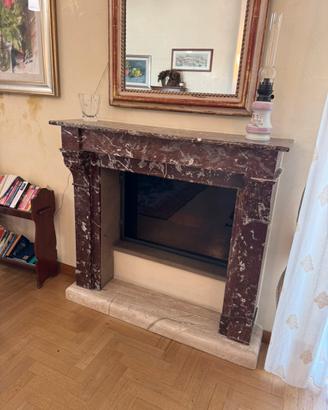 Cornice caminetto in alabastro