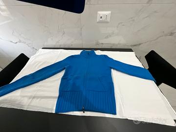 Maglione donna blu lana