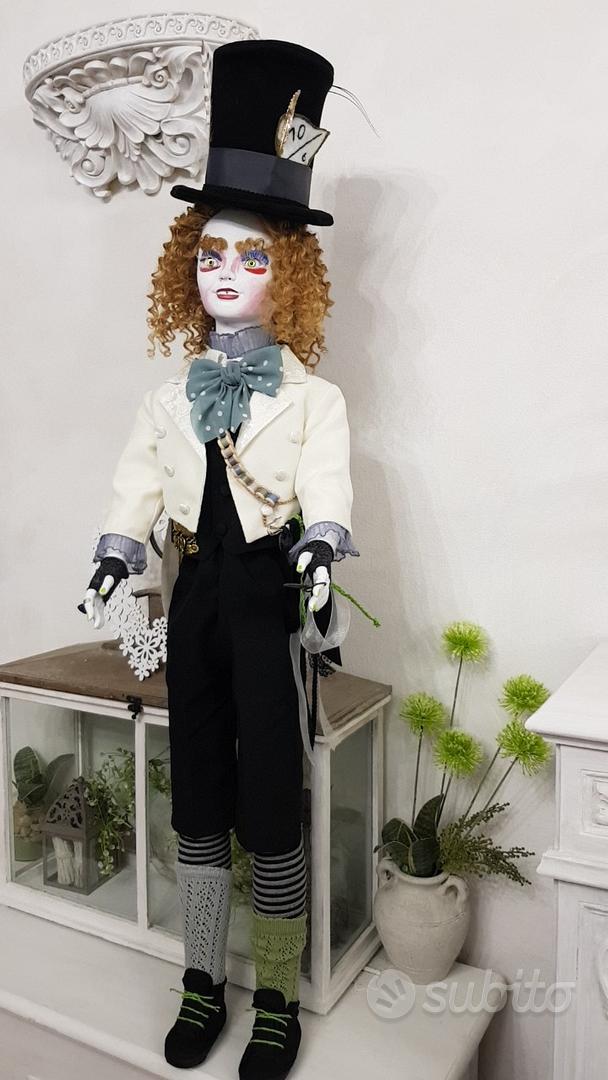 Bambola Cappellaio Matto 110 cm handmade Collezionismo In