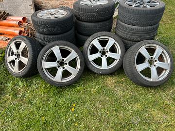 4 cerchi con gomme 235/45 R18 per mercedes