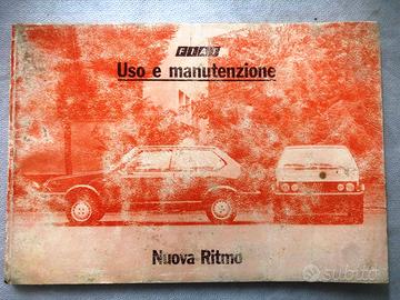 LIBRETTO USO E MANUTENZIONE FIAT RITMO 2° SERIE