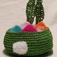Amigurumi-Cestino coniglietto e ovetti pasquali