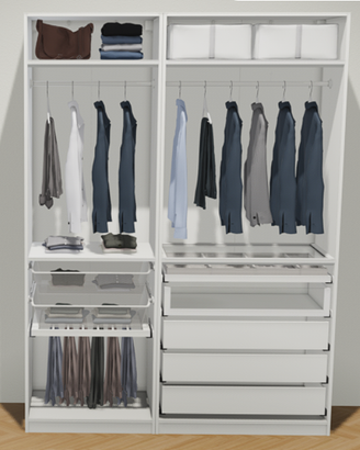 Cabina armadio moduli PAX Ikea