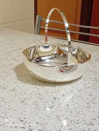 Cestino porta dolci vintage Silver Plated Italy 