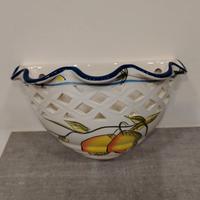 fioriera da parete in ceramica 