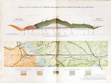Ferrovie. MONCENISIO – TRAFORO. 1892