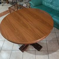 Tavolo rotondo allungabile + cassapanca