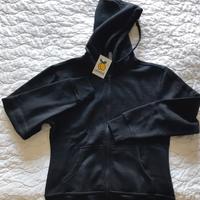 Felpa  donna con cappuccio e zip nuova