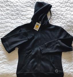 Felpa  donna con cappuccio e zip nuova