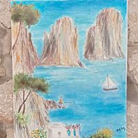 Quadro Faraglioni di Capri