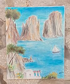 Quadro Faraglioni di Capri