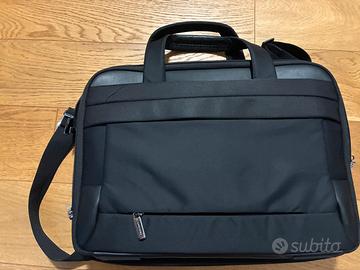 Borsa da lavoro nera Sansonite con tracolla