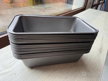 Lotto 19 stampi plumcake antiaderenti