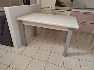 Tavolo cucina moderno 125x80 ALLUNGABILE