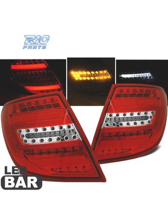 FANALI PER MERCEDES CLASSE C S204 SW 07-11 BAR LED