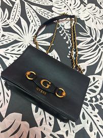 Borsa a tracolla o a mano Guess nera pelle
