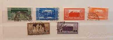 Regno 1929- 6 francobolli serie Montecassino 
