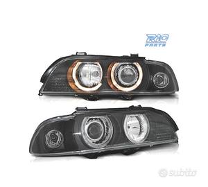 FARI BMW E39 95-00 XENON ANGEL EYES FONDO NERO