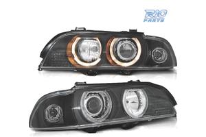 FARI BMW E39 95-00 XENON ANGEL EYES FONDO NERO