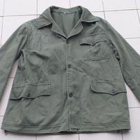 Giacca vintage da caccia tela verde kaki tg. 50
