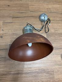 Lampadario indistrial color ruggine