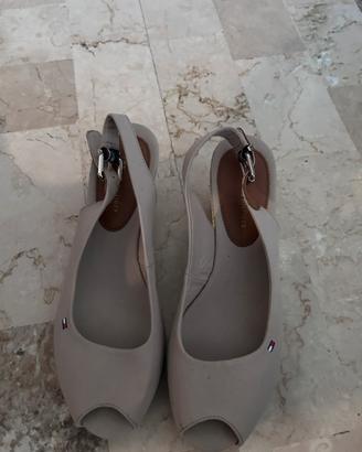 Scarpe donna-Tommy Hilfiger beige n39