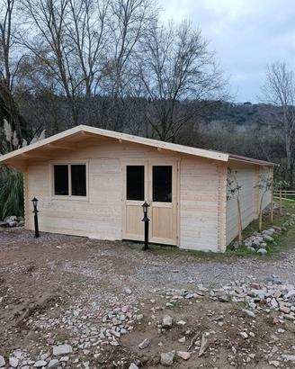 CASETTA DI LEGNO 40mm OFFENBURG 8  595x505x268h