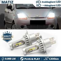Lampade LED H4 Per CHEVROLET MATIZ 8000LM 6500K