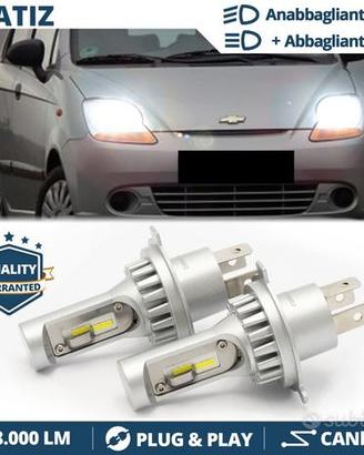 Lampade LED H4 Per CHEVROLET MATIZ 8000LM 6500K
