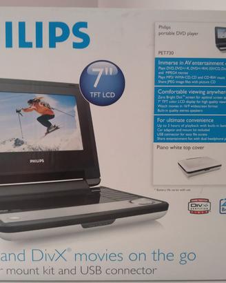 Lettore DVD DivX portatile Philips PET 730