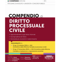 Compendio di procedura civile 2025 edizione Simone