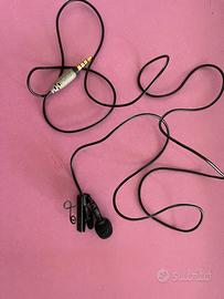 Microfono Lavalier con Clip Jack 3,5 mm
