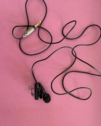 Microfono Lavalier con Clip Jack 3,5 mm